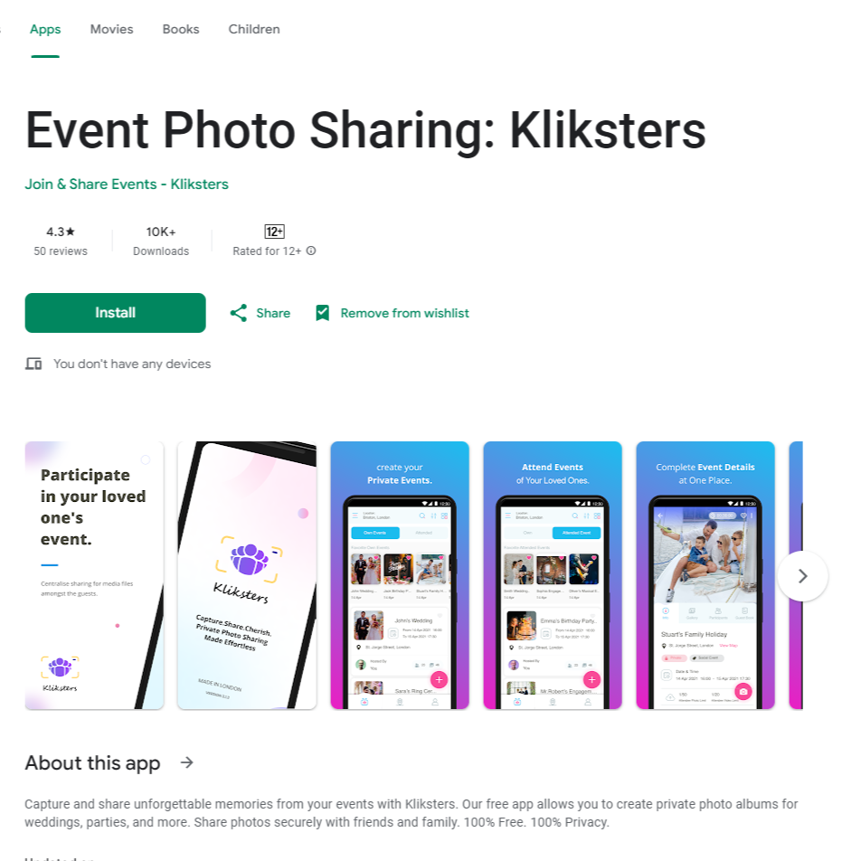 You are currently viewing Capture Every Moment: Introducing Klikster – Your Free, Private Event Photo Sharing App